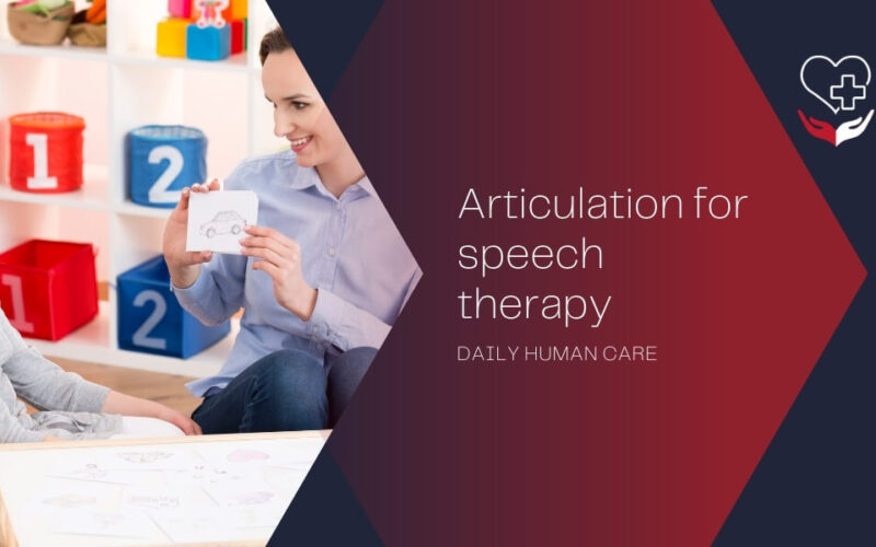 Articulation for speech therapy