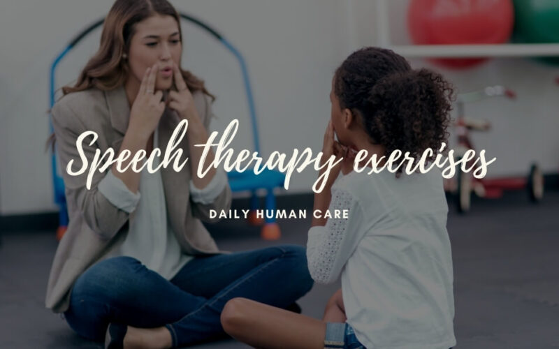 Speech therapy exercises