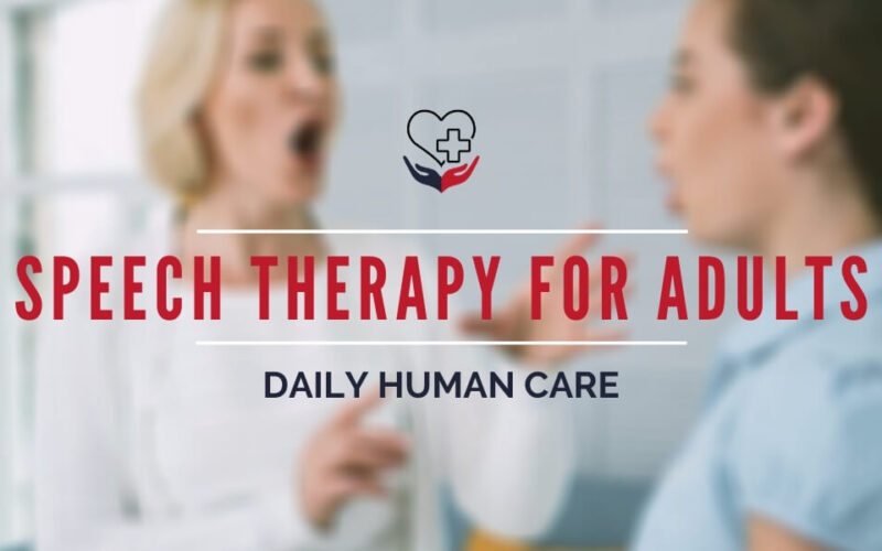 Speech therapy for adults