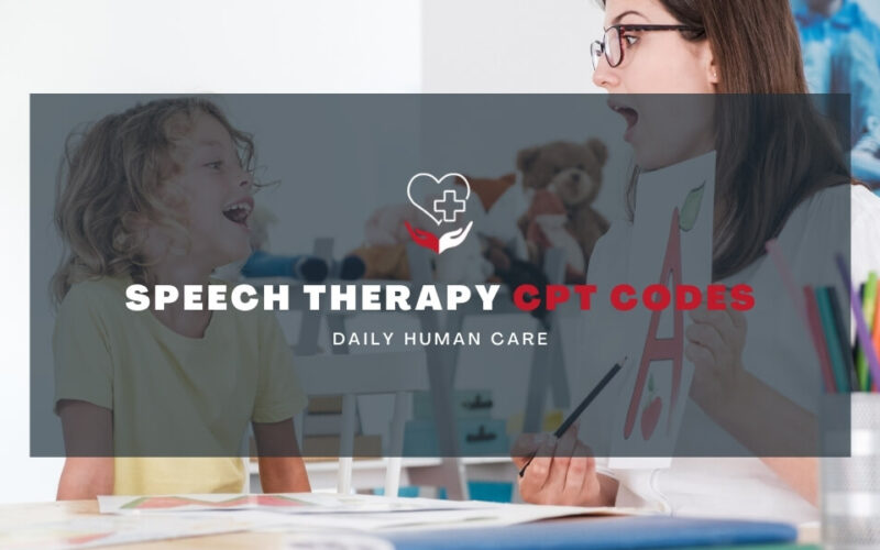 Speech therapy cpt code